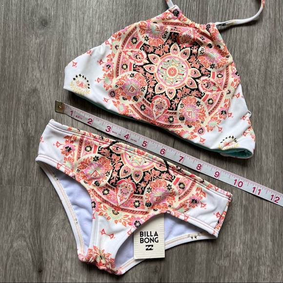 Billabong• Girls' Groovy Luv Hi Neck Swim Suit - Picture 10 of 13